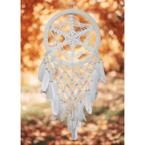 Yıldız Motifli Ekru Renk Büyük Boy Düş Kapanı Duvar Dekoru - 3