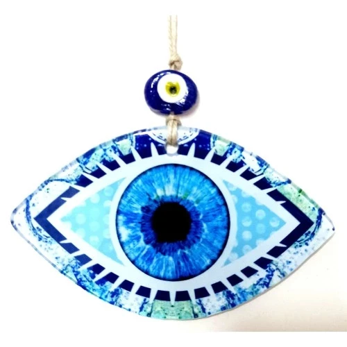 Mavi Göz Modelli Füzyon Cam Duvar Dekorasyonu - 2