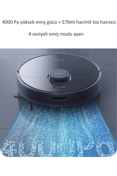 Bot D9 Max Robot Süpürge Vakum Ve Paspas Robot Süpürge - Resim 3