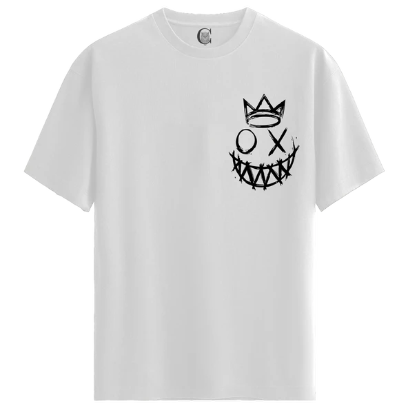 Crowned Madness - %100 Pamuklu Kadın Beyaz Tişört - Premium Quality ürün görseli 1