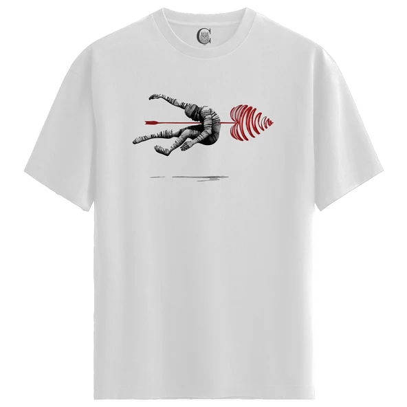 Pierced Silence - %100 Pamuklu Kadın Beyaz Tişört - Premium Quality ürün görseli 1