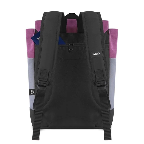 ONTECH - Mack Mce-1303 14.1" Zen Eco Günlük Sırt Çantası Bordo Gri - 3