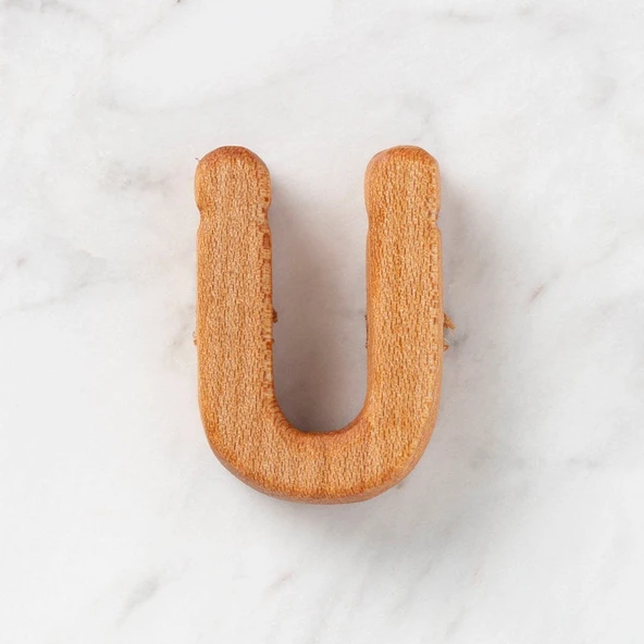 Hobi Baby Organik Ahşap Harf - Ü ürün görseli 1