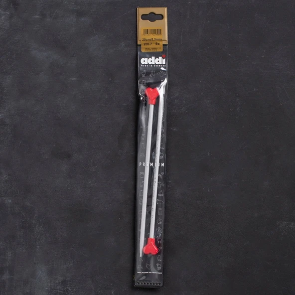 Addi Kalpli 5,5mm 20cm Klasik Alüminyum Örgü Şişi ürün görseli 1