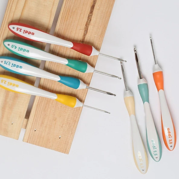 Addi Swing Maxi 6 Mm 17 Cm Lacivert Ergonomik Yün - Resim 4