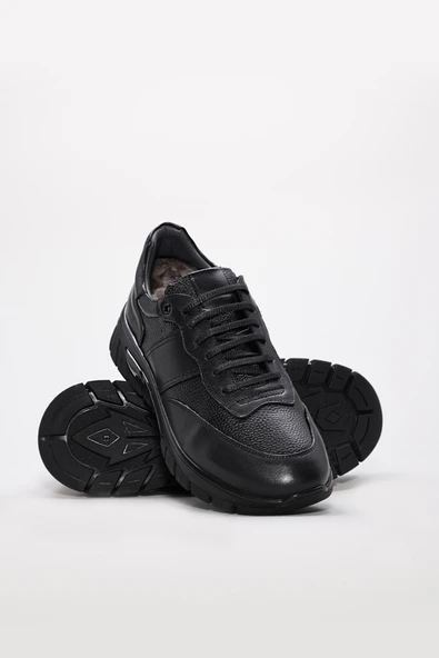 Hakiki Deri Kürklü  Erkek Casual Ayakkabı 214KMA2228 - Resim 3