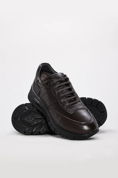 Hakiki Deri Kürklü  Erkek Casual Ayakkabı 214KMA2228 - Resim 8