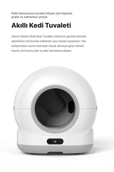 Xenon Smart Akıllı Otomatik Kedi Tuvaleti X8624 - 2