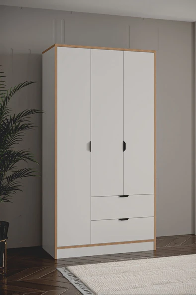 SARMOBİ Arden 3 Kapaklı 2 Çekmeceli Dolap - 3