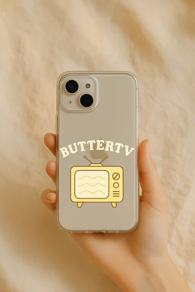 Samsung Galaxy A24 Butter TV Baskılı Şeffaf Silikon Kılıf ürün görseli 1