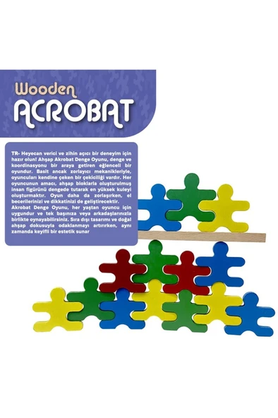 Redka Wooden Acrobat RD5684 - Resim 4