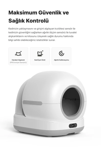 Xenon Smart Akıllı Otomatik Kedi Tuvaleti X8624 - 4