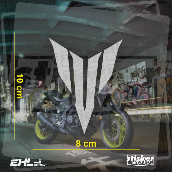 Yamaha MT Logo Sticker - Resim 4