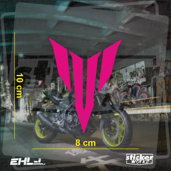 Yamaha MT Logo Sticker - Resim 11
