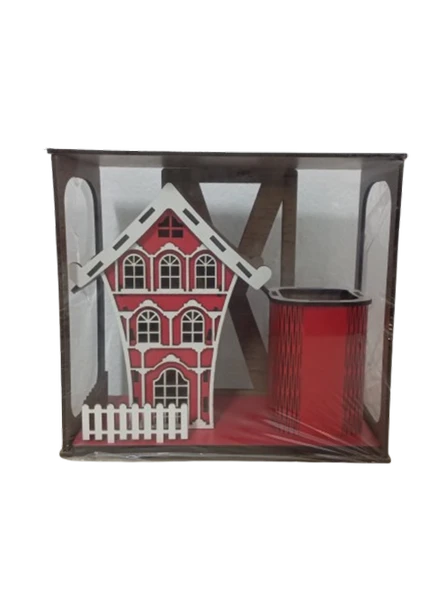 Volee Craft Dekoratif Ev Kumbara + Kalemlik Kule