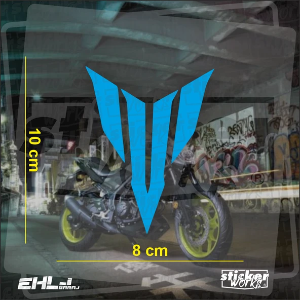 Yamaha MT Logo Sticker - Resim 7