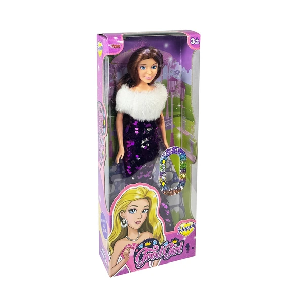 Vardem 29Cm Pullu Elbiseli Bebek + Kutu