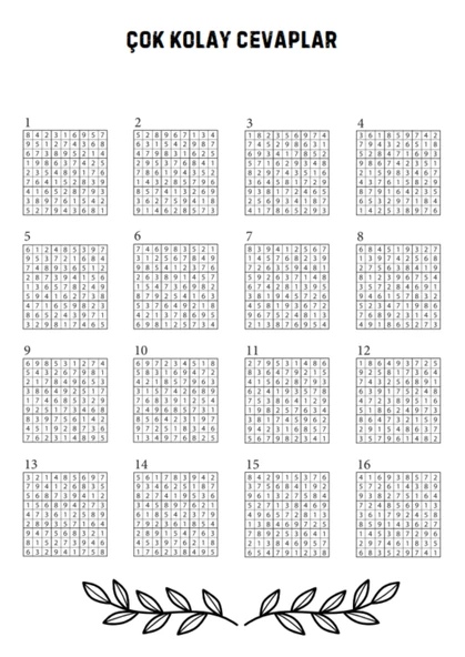 Çok Kolay  Kolay Sudoku Kitabı 320 Sudoku Cevaplarıyla - Resim 3
