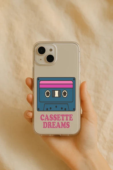 Samsung Galaxy A23 Casette Dreams Baskılı Şeffaf Silikon Kılıf ürün görseli 1