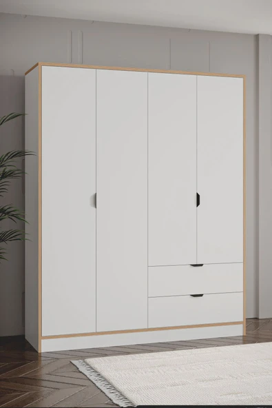 SARMOBİ Arden 4 Kapaklı 2 Çekmeceli Dolap - 3