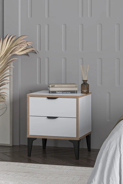 SARMOBİ Arden 2 Çekmeceli Komodin - 3