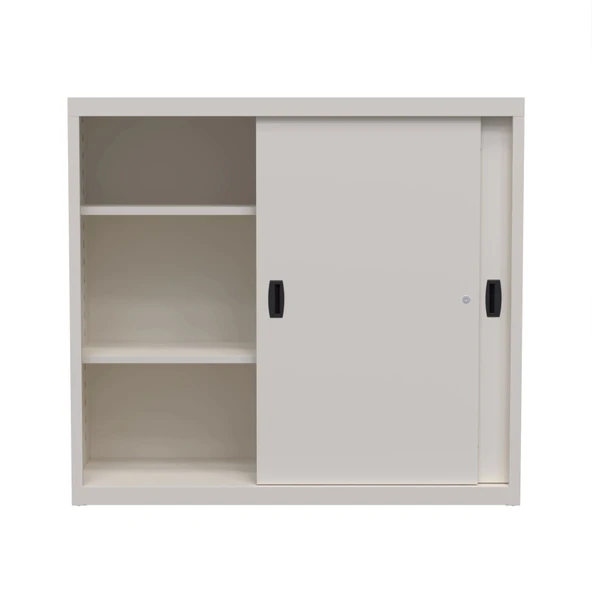 Metal Sürme Kapılı Dolap Evrak Dolabı Ofis Dolapları Arşiv , Garaj , Bahçe , Kiler , Balkon - 2