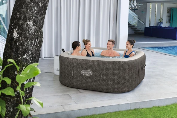 Lay-Z-Spa® Cabo Smart HydroJet™ 6001R Enerji Tasarruflu Şişme Spa Havuzu, Mobil Uygulama Kontrollü, 4-6 kişilik - 4