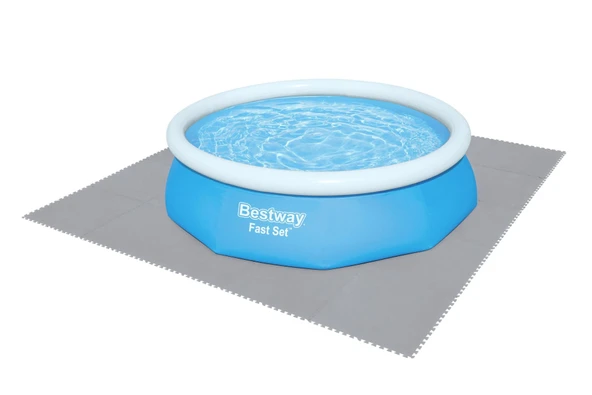 Bestway® 58636 78 cm x 78 cm Parçalı Zemin Koruyucu Mat, 9 lu Paket - 4