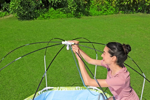 Bestway® 56432 UV Careful™ Gölgelikli Prefabrik Yer Üstü Çember Havuz - 3