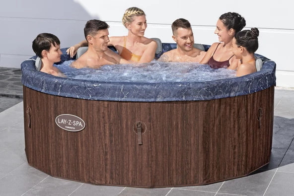 Lay-Z-Spa® Toronto Smart AirJet™ 6001W Enerji Tasarruflu Şişme Spa Havuzu, Mobil Uygulama Kontrollü, 5-7 kişilik - 2