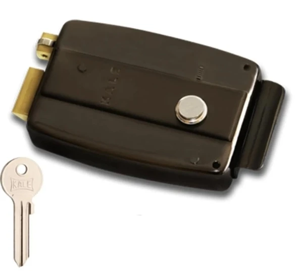 KALE ELEKTRİKLİ TRAJLI KİLİT SİYAH NİKEL 157EL