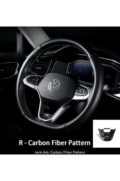 YıldızTuning VW ID6 Direksiyon R Logo Karbon - 3