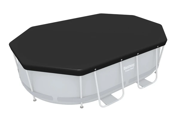 Bestway® 58424 Oval Havuz Örtüsü - 3,05 m x 2,00 m Yerüstü Havuzlar için - 2
