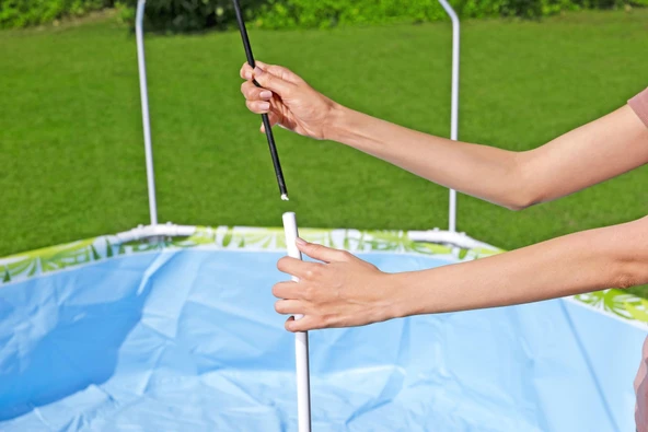 Bestway® 56432 UV Careful™ Gölgelikli Prefabrik Yer Üstü Çember Havuz - 2