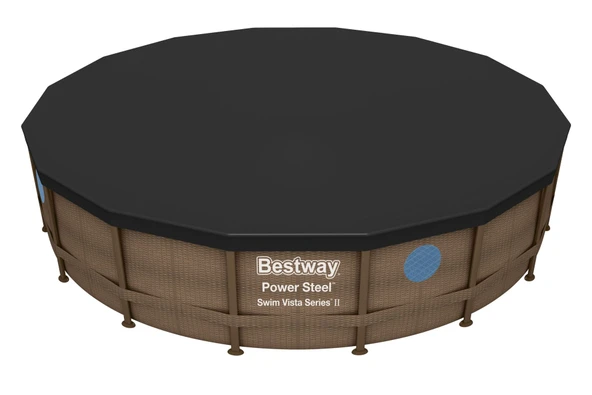Bestway® 58249 Havuz Örtüsü - 4,57m ve 4,88 m çaplı yerüstü havuzlar için - 2