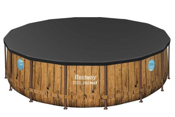 Bestway® 56725 Power Steel™ Vista Serisi 2- Prefabrik Yer Üstü Havuz Seti 4,88 m x 1,22 m - 4