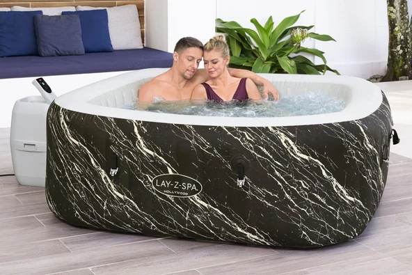 Lay-Z-Spa® 6001F Hollywood Energy-Efficient Luxe AirJet™ Şişme Spa Havuzu, LED ışıklı, 4-6 kişilik - 2