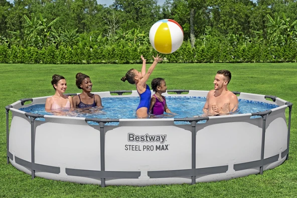 Bestway® 56416 Steel Pro MAX™ Yerüstü Prefabrik Havuz Seti 3,66 m x 76 cm