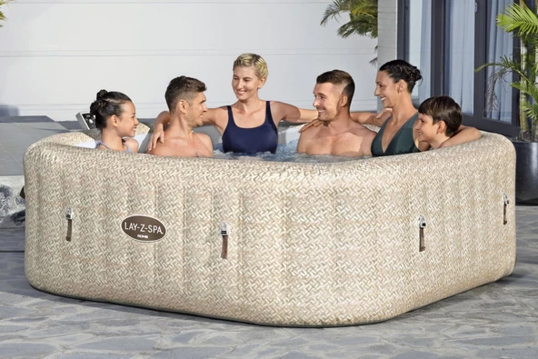 Lay-Z-Spa® Rome Smart AirJet™  6001M Enerji Tasarruflu Şişme Spa Havuzu, Mobil Uygulama Kontrollü, 5-7 kişilik - Resim 2