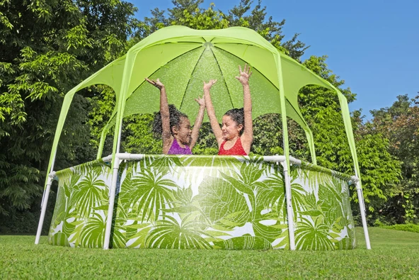 Bestway® 56432 UV Careful™ Gölgelikli Prefabrik Yer Üstü Çember Havuz - 4