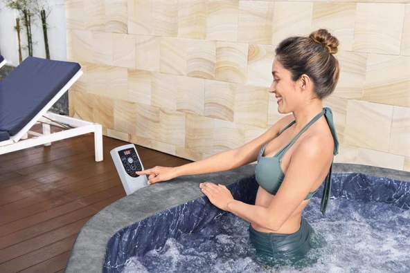 Lay-Z-Spa® Carrara Smart AirJet™ 6001V Enerji Tasarruflu Şişme Spa Havuzu, Mobil Uygulama Kontrollü, 4-6 kişilik - 4