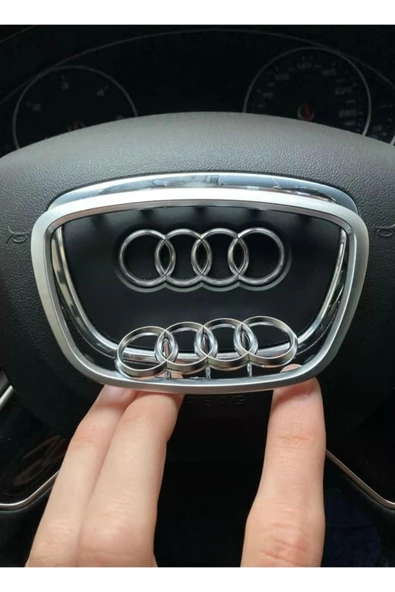 YıldızTuning Audi A8 Direksiyon Airbag Krom Logo Parça 2011-2016 - 2