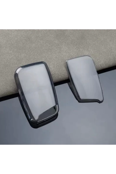 YıldızTuning Skoda Kodiaq Şeffaf-Füme Anahtar Kılıfı - 2