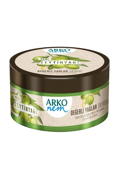 Arko Nem, Değerli Yağlar, Zeytinyağlı Nemlendirici El ve Vücut Bakım Kremi - 250 ml