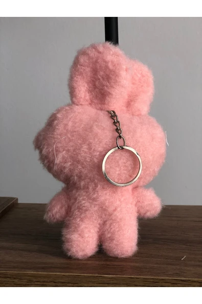 Sevimli Tavşan Peluş Oyuncak Pofidik Anahtarlık Uyku Arkadaşı Hediyelik 12 CM - 2