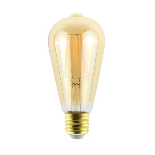 2 Adet 4 Watt Amber Işık Kaliteli Rustik Ampul, 300 Lümen, 4 Watt 25000K Amber Işık Led Rustik Ampul - 5