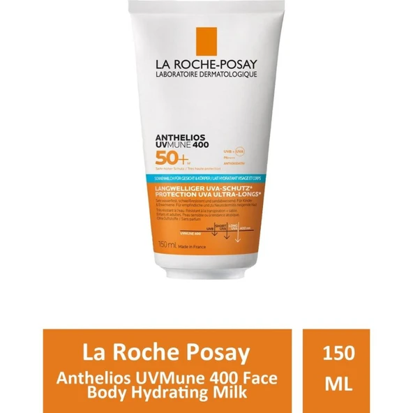 La Roche Posay Anthelios UVMune 400 Face Body Hydrating Milk 150 ml ürün görseli 1