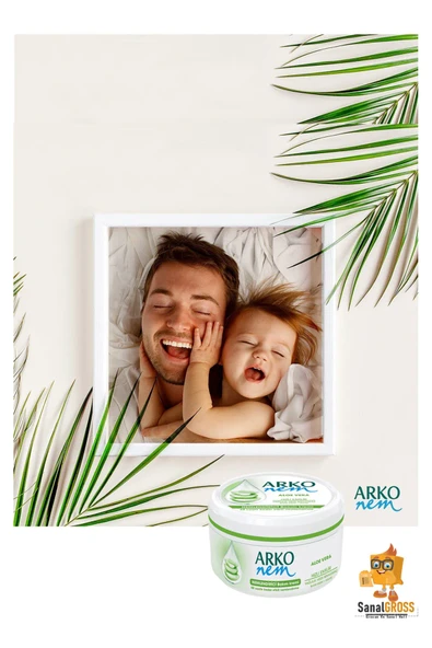Arko Nem, Aloe Vera, Değerli Yağlar, Nemlendirici El ve Vücut Bakım Kremi - 300 ml x 2 Adet - 7