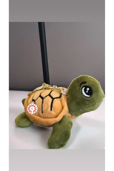 Sevimli Caretta Kaplumbağa Peluş Oyuncak Desenli Anahtarlık Hediyelik Uyku Arkadaşı 11 CM - 3