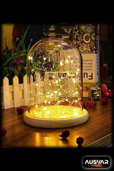 Günışığı/sarı 100'lü 10m Pilli Led Dekoratif Işık Zinciri Led - 3